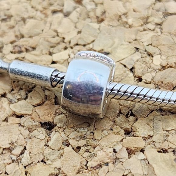 925 STERLING SILVER SMOOTH CLIP CHARM STOPPER FOR PANDORA ESSENCE BRACELETS - Picture 1 of 5